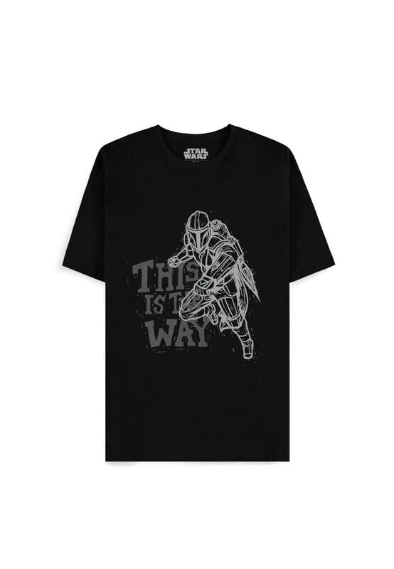8718526678659 - The Mandalorian T-Shirt schwarz in L