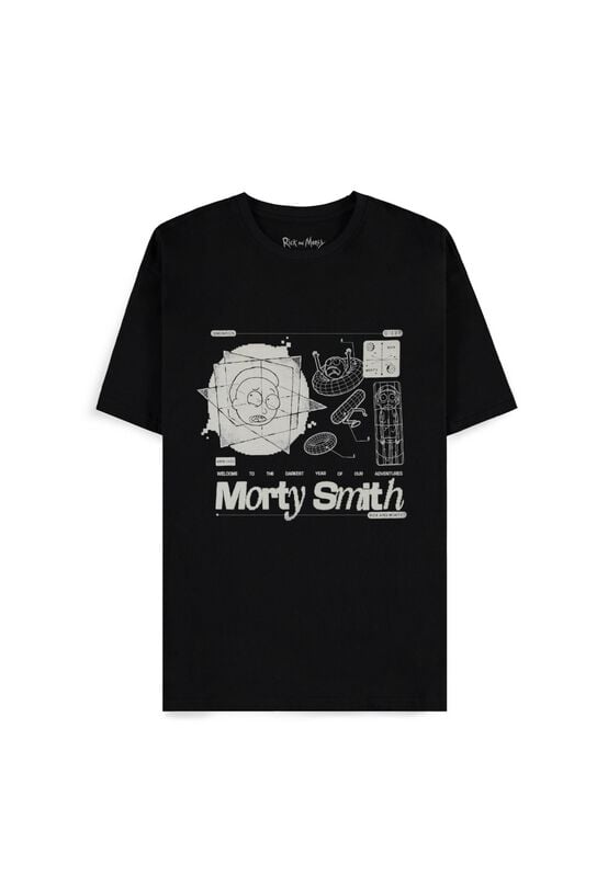 8718526678680 - Morty Smith T-Shirt schwarz in S 8718526678680 - Morty Smith T-Shirt schwarz in S