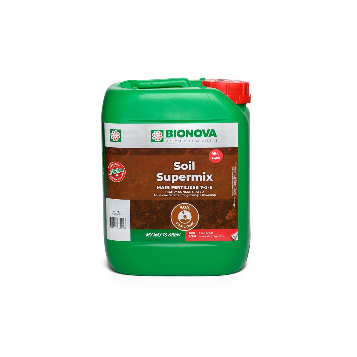 8718531672017 - Bio Nova Soil Supermix Erde 5 Liter