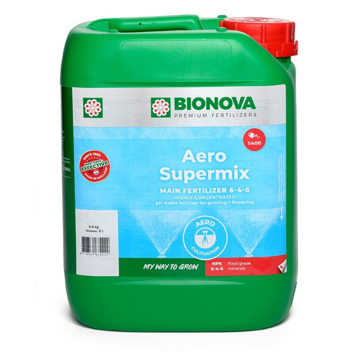 8718531672222 - Bio Nova Aero Supermix 5 Liter