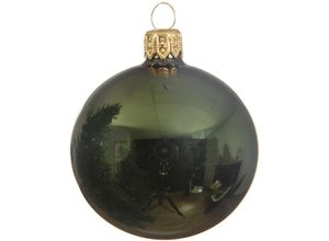 8718532234658 - Iperbriko - Weihnachtskugel glänzend grün Tannenbaum ø 10cm