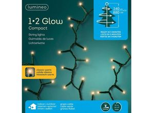 8718532503815 - Led Lichterkette 1-2-Glow Compact 240 cm - 880 Lichter klassich warm - Lumineo