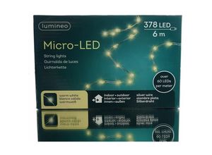 8718533775792 - E3 71067 Guirnalda Micro Led Extra Brillante Exterior Blanco Calido 600Cm-378L 11M