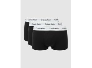 8718571257366 - - Schwarze tief sitzende Unterhosen aus Baumwollstretch im 3er-Pack