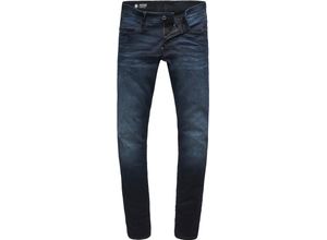 8718601644456 - G-STAR RAW Jeans Super-Slim-Fit Used-Waschung für Herren blau 34 32