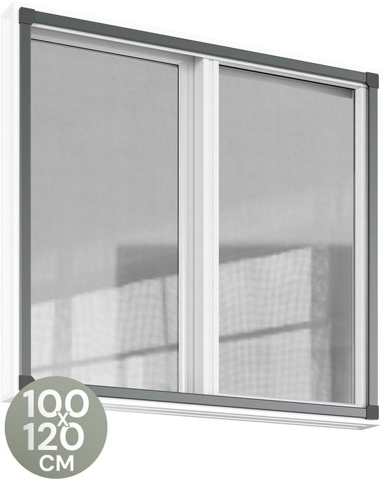 8718657950914 - ODADDY® Fenstergitter - 100x120 cm - Anpassungsfähiges Fliegengitter - Glasfaser - Drahtgeflecht - Insektenschutzgitter - Vielseitig und einfach zu montieren - Schwarz