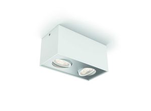 8718696164525 - Led Spot Box in Weiß 2x 45W 1000lm - white - Philips