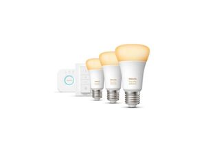 8718699673345 - Hue White Amb E27 Bluetooth LED-Leuchtmittel 3er Starter Set inkl Dimmschalter