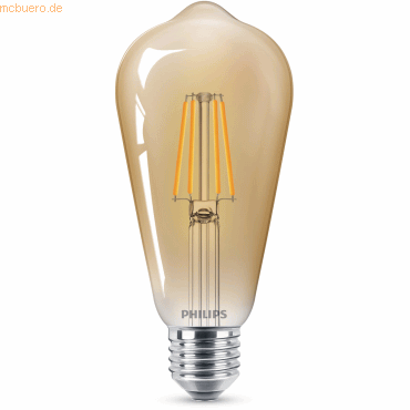 8718699673543 - Philips LED classic Dekolampe Gold 35W E27 warmweiß Kolben