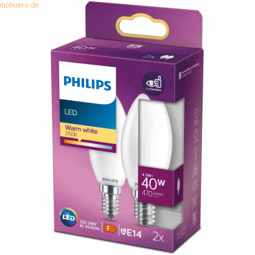 8718699777692 - Lighting 77769200 led eek f (a - g) E14 Kerzenform 43 w = 40 w Warmweiß (ø x l) 35 cm x 9 - Philips