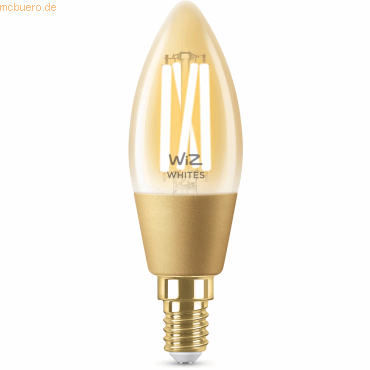 8718699787257 - Smarte led Filament Lampe E14 Kerze - B35 49W 370lm 2000-5000K dimmbar Einerpack - transparent - WIZ