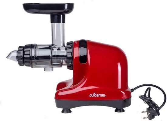 8718734620242 - JuiceMe DA 1000 Slowjuicer - Entsafter - Gemüse und Obst - Smoothie Maker - BPA frei - Rot