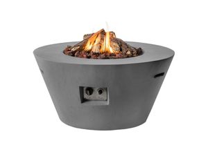 8718734664949 - Happy Cocooning - Mania Feuertisch Cone 195 kW konisch 96x96x46 cm Beton-Optik grau