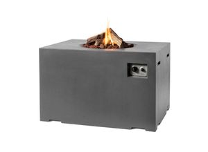 8718734664994 - Happy Cocooning - Mania Feuertisch Lounge&Dining 195 kW rechteckig 107x80x67 cm Beton-Optik grau