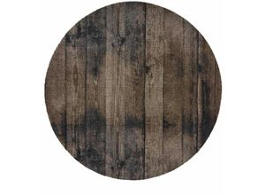 8718754877497 - Mm_unverified_brand - md Entree Universal Eingangsmatte - Teppichmatte - Küchenteppich wood brown ø 100 cm