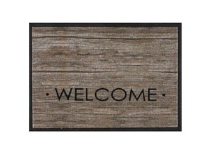 8718754878791 - Md-entree - md Entree Impression Eingangsmatte - Teppichmatte - Küchenteppich 60x80 cm wood welcome