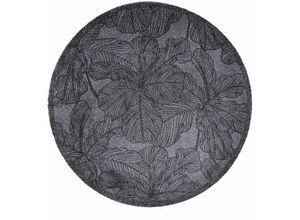 8718754878982 - Md-entree - md Entree Universal Eingangsmatte - Teppichmatte - Küchenteppich floral anthra ø 100 cm