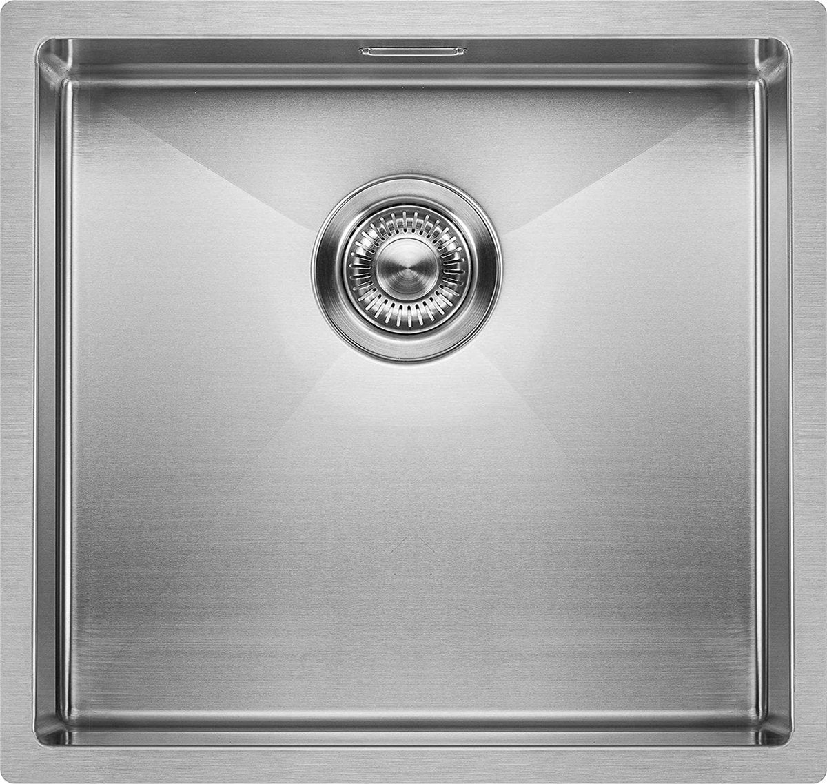 8718781270711 - Mizzo Linea Spüle 40X40CM - Küchenspüle - Unterbau   Unterputz   Einbau - Edelstahlspüle