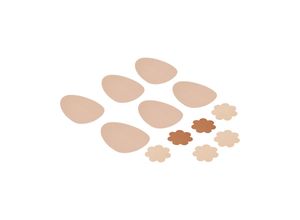 8718801015742 - 6tlg Brustwarzenpads-Set in Beige - D-F-Cup