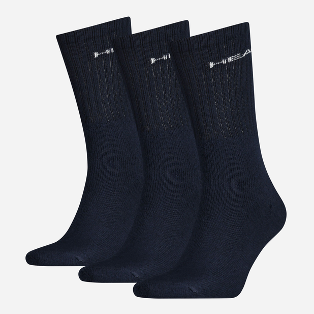 8718824462684 - HEADÂ® Unisex Crew Socken 3er-Pack - weiche Baumwollmischung einfarbig