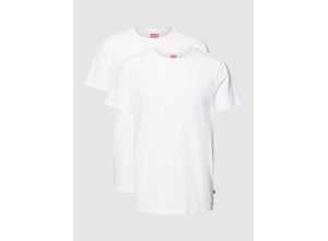 8718824824000 - Levis® T-Shirt 2er-Pack Rundhalsausschnitt uni für Herren weiß M