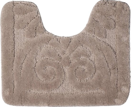 8718827170012 - Toilettenvorleger Relief Taupe - 60x50cm