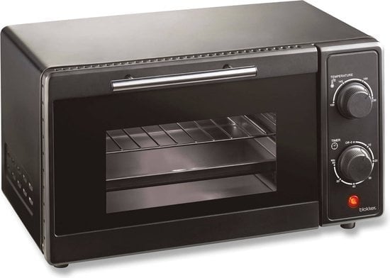 8718827254309 - Blokker Mini-Backofen - 9L - 600W - bis zu 220°C - 215x375x27cm - Schwarz