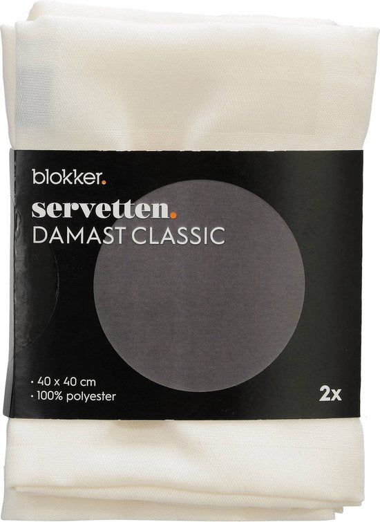 8718827338405 - Servietten Damast Classic - 2 Stück