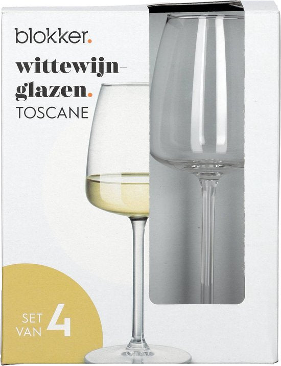 8718827344536 - Toskana Weißweingläser - Set von 4 - 32cl