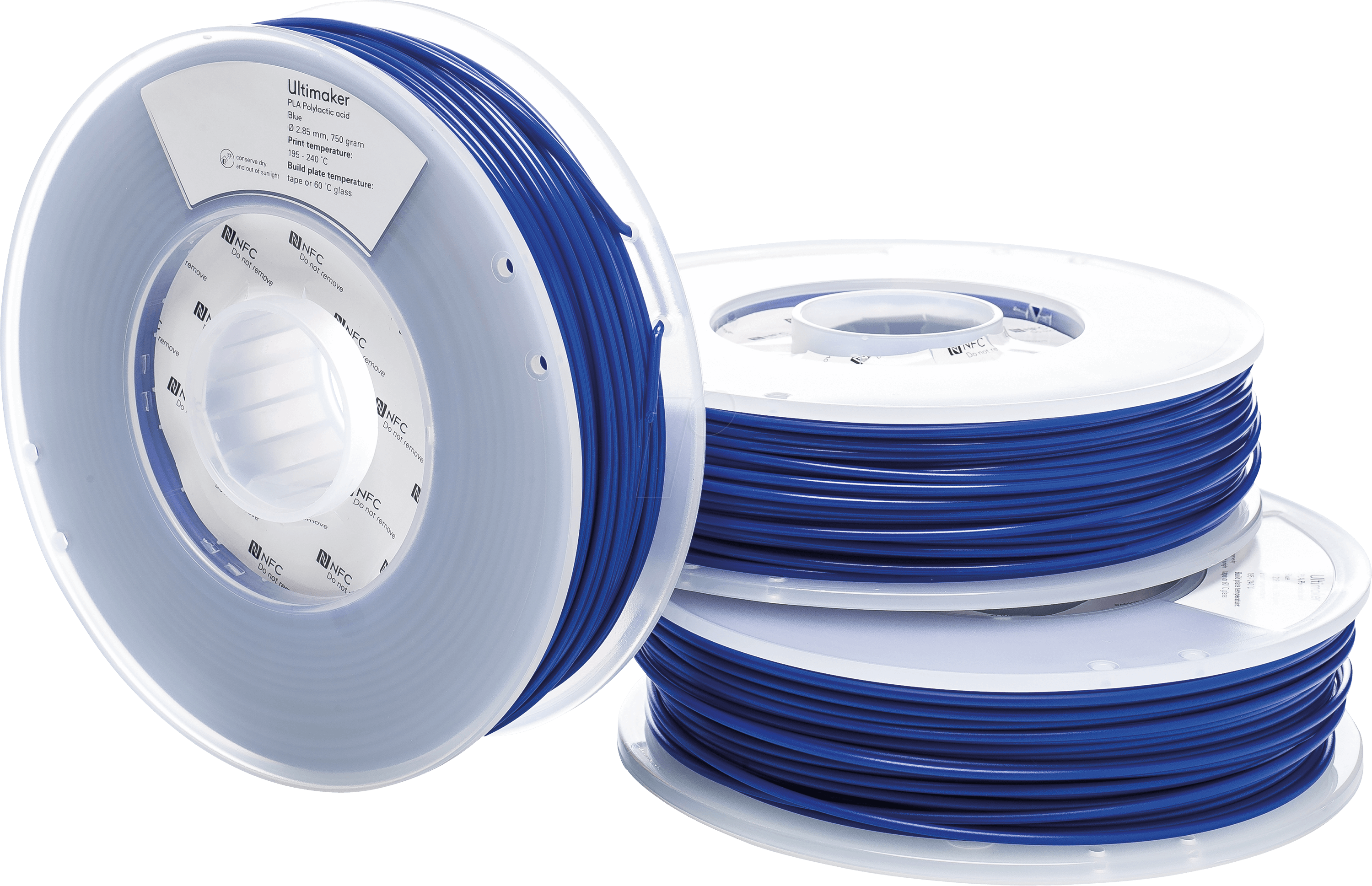 8718836374609 - UltiMaker PLA - M0751 Blue 750 - 211399 Filament PLA 285 mm 750 g Blau 1 St 8718836374609 - UltiMaker PLA - M0751 Blue 750 - 211399 Filament PLA 285 mm 750 g Blau 1 St