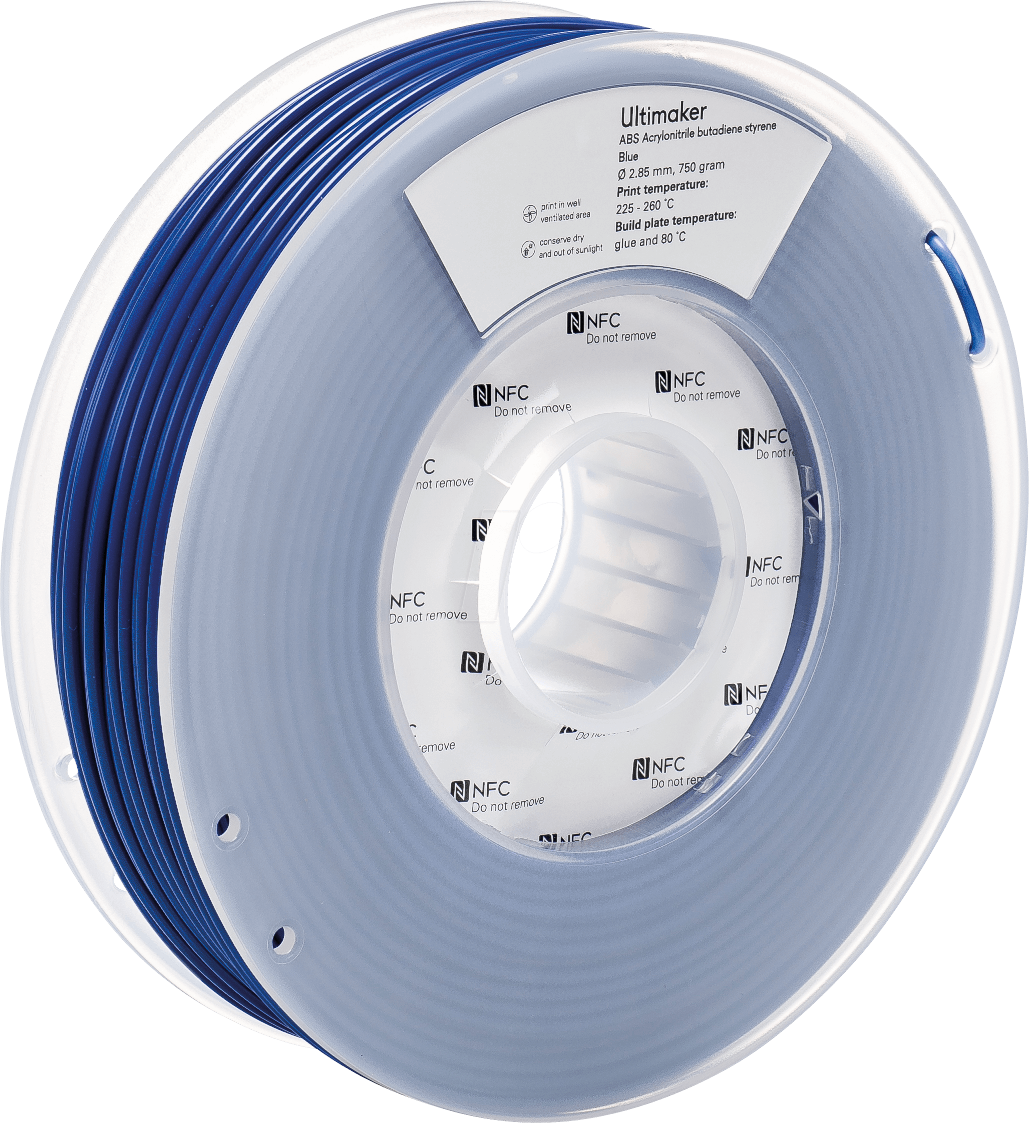 8718836374715 - ABS - M2560 Blue 750 - 206127 ABS - M2560 BLUE 750 - 206127 Filament ABS 285 mm 750 g Blau 1 St