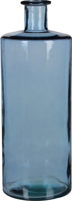 8718861062892 - Guan Flaschenvase - H40 x Ø15 cm - Recyceltes Glas - Blau