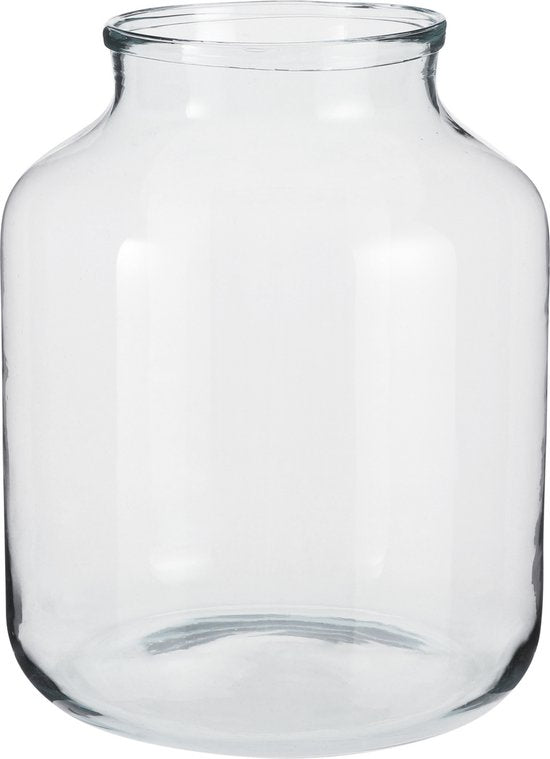 8718861064353 - Vienne Vase - H42 x Ø29 cm - Recyceltes Glas - Transparent