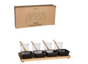 8718861743050 - - Mica Tapas Set Lasio schwarz 30 x 15 x 7 cm Deko-Accessoires