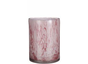 8718861947281 - - Mica Glas Vase Estelle zylinder hellrosa 23 x 17 cm Deko-Accessoires