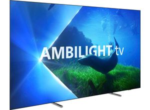 8718863037157 - G (A bis G) PHILIPS OLED-Fernseher 77OLED808 12 Fernseher schwarz LED Fernseher