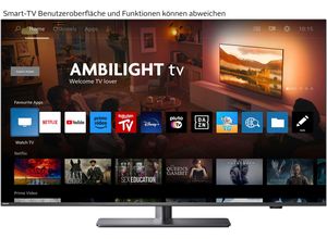 8718863037874 - G (A bis G) PHILIPS LED-Fernseher 43PUS8848 12 Fernseher grau (anthrazit) LED Fernseher