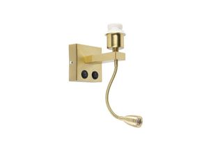 8718881025501 - Qazqa - Moderne Wandleuchte Gold mit Flexarm - Brescia Combi - Gold Messing