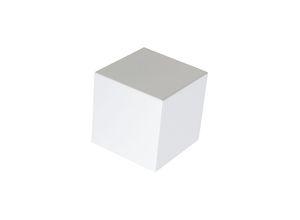 8718881045127 - Qazqa - Moderne Wandleuchte weiß - Cube - Weiß