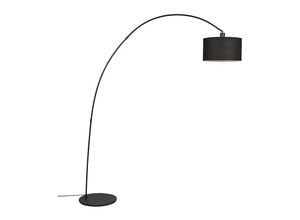 8718881055317 - Qazqa - Moderne Bogenlampe schwarz - Vinossa - Schwarz