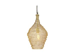 8718881066641 - Qazqa - Orientalische Hängelampe Gold 30 cm - Nidum - Gold Messing