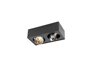 8718881097454 - Design Spot Square 2-flammig inkl G9 schwarz - Kaya - Schwarz