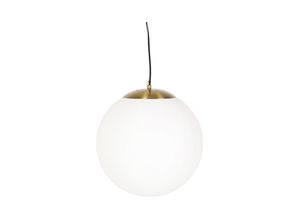 8718881097577 - Qazqa - Skandinavische Hängelampe Opalglas 40 cm - Ball 40 - Weiß