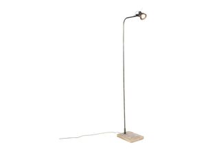 8718881098314 - Qazqa - Industriestehlampe schwarz mit Holz - Reena - Schwarz