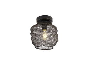 8718881098628 - Qazqa - Orientalische Deckenlampe schwarz - Nidum Bene - Schwarz