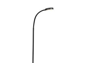 8718881105722 - Qazqa - Moderne Stehlampe schwarz inkl led - Trax - Schwarz