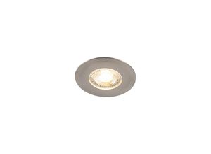 8718881109089 - Qazqa - Einbaustrahler Silber inkl led 3-stufig dimmbar - Ulo - Silber