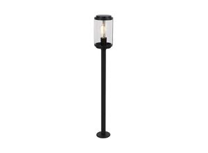 8718881109218 - Qazqa - Design stehende Außenlampe schwarz 100 cm IP44 - Schiedam - Schwarz