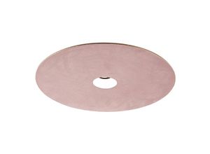 8718881113697 - Qazqa - Flacher Lampenschirm aus Velours rosa mit Gold 45 cm - Rosa