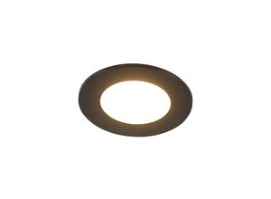 8718881116568 - Moderne Einbauleuchte schwarz inkl led 3-stufig dimmbar IP65 - Blanca - Schwarz